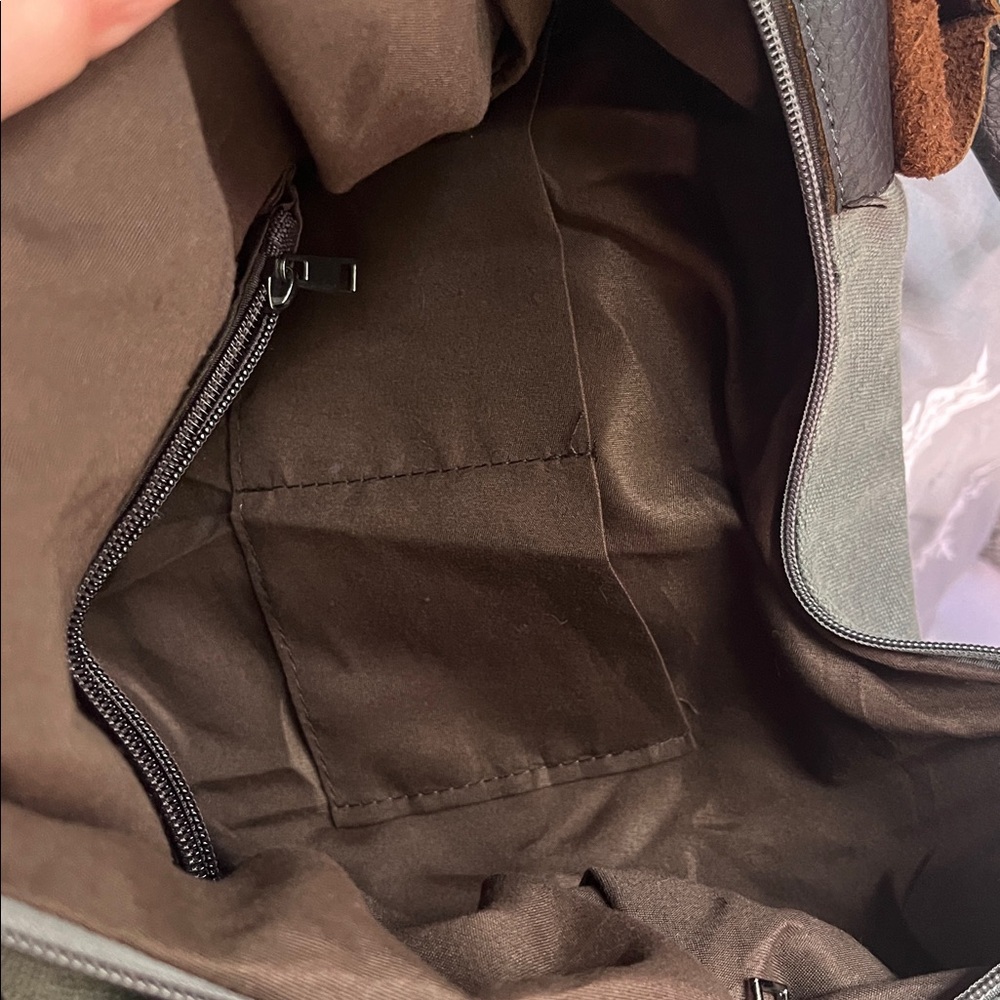 Threaded Pear Messenger Tote Bag View 4